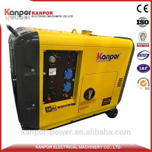 Kanpor ISO Certificate 1500/1800 7kw Portable Diesel Generator with Best Price